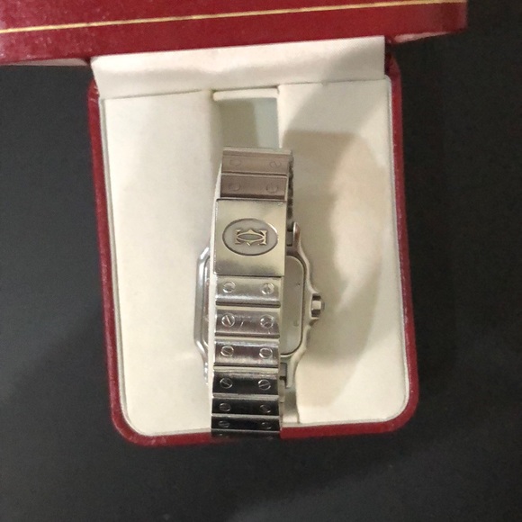 💯 AUTHENTIC CARTIER SANTOS UNISEX 31MM - Picture 5 of 8